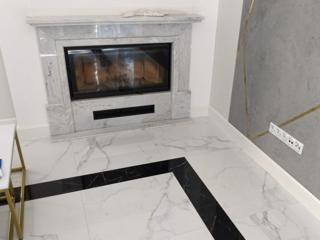 kominek granit marmur carrara regius