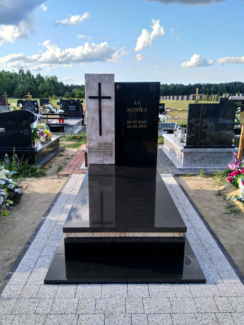 Kamieniarstwo nagrobkowe 3 nagrobki nowoczesne granit regius 2